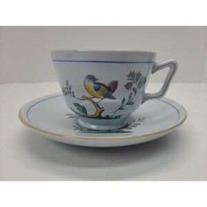 Spode Queen's Bird (Older) London ShapeFooted Cup‎ & Saucer Set